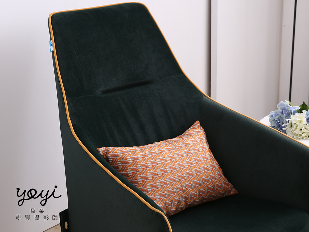 家具商品攝影｜現代風深綠絨面 L 型沙發與高質感居家空間攝影 81