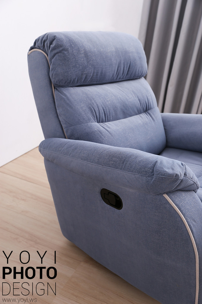 家具商品攝影｜現代風鮮紅 L 型布沙發與客廳空間美學攝影 5