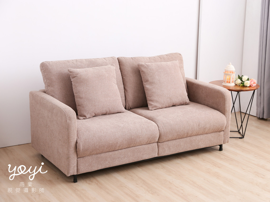 家具商品攝影｜現代風鮮紅 L 型布沙發與客廳空間美學攝影 37