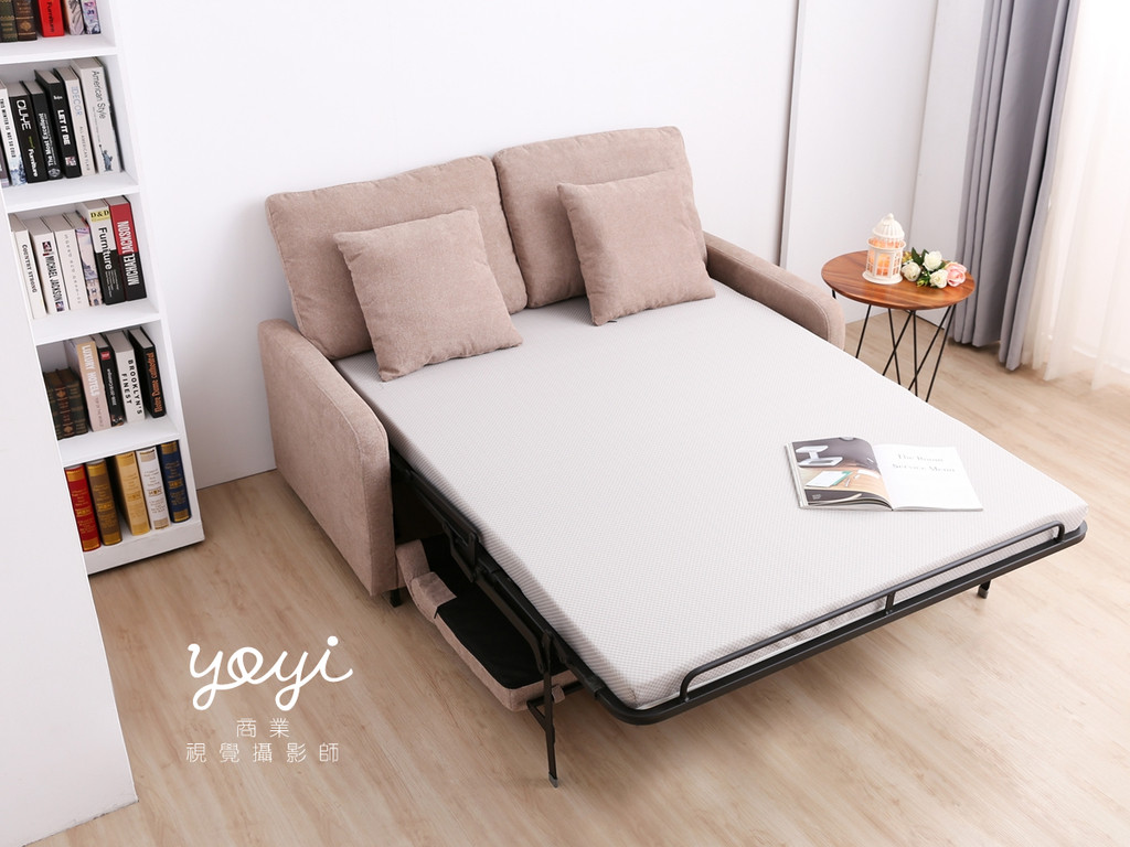 家具商品攝影｜現代風鮮紅 L 型布沙發與客廳空間美學攝影 73