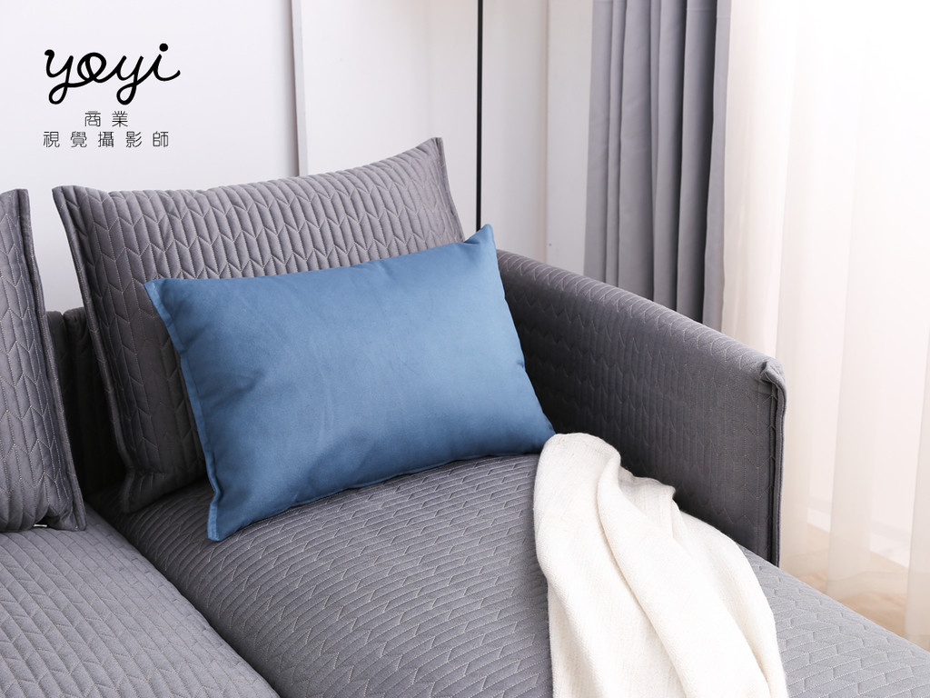 家具商品攝影｜現代風鮮紅 L 型布沙發與客廳空間美學攝影 85