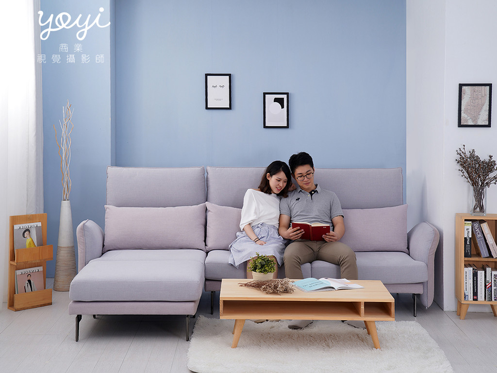 家具商品攝影｜赫里亞現代布沙發與溫馨家庭生活情境攝影 7