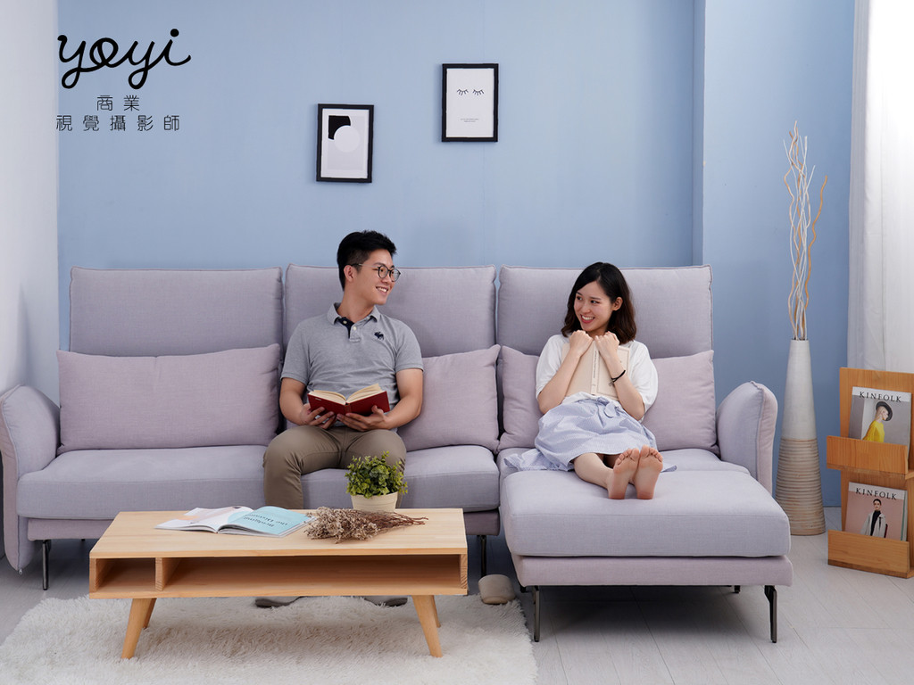 家具商品攝影｜赫里亞現代布沙發與溫馨家庭生活情境攝影 11