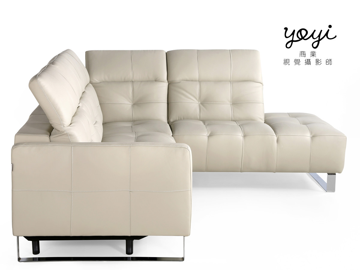 家具商品攝影｜現代極簡風 L 型沙發與明亮客廳空間視覺攝影 61