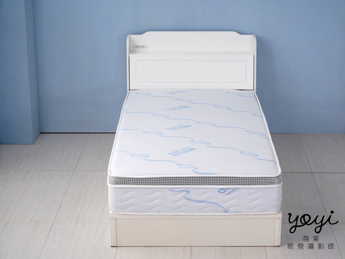 家具商品攝影｜金優德白色木質兒童雙層床架與溫馨臥室空間攝影 15