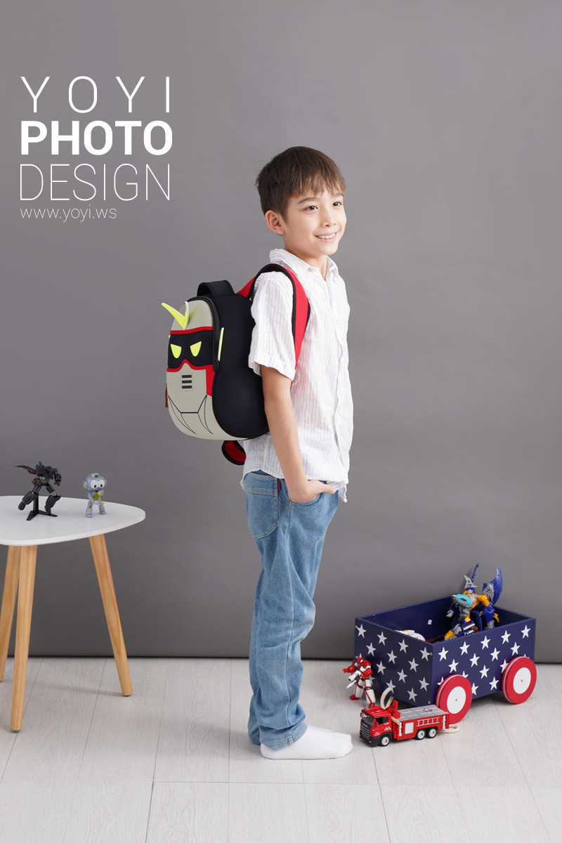 兒童用品攝影｜創意兒童書包、護脊書包與小模特兒實穿情境攝影 1