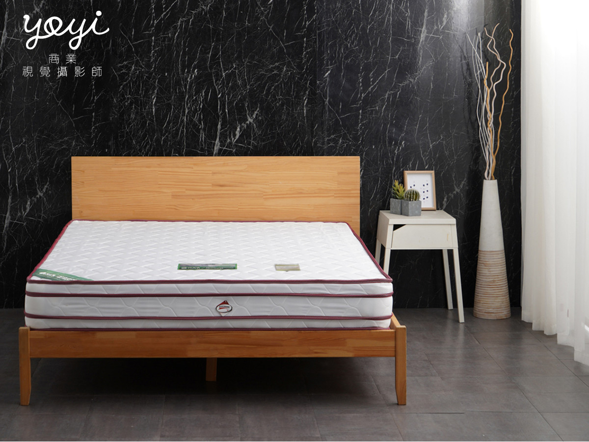 床墊商品攝影｜機能性護脊床墊與極簡主義臥室空間攝影 3