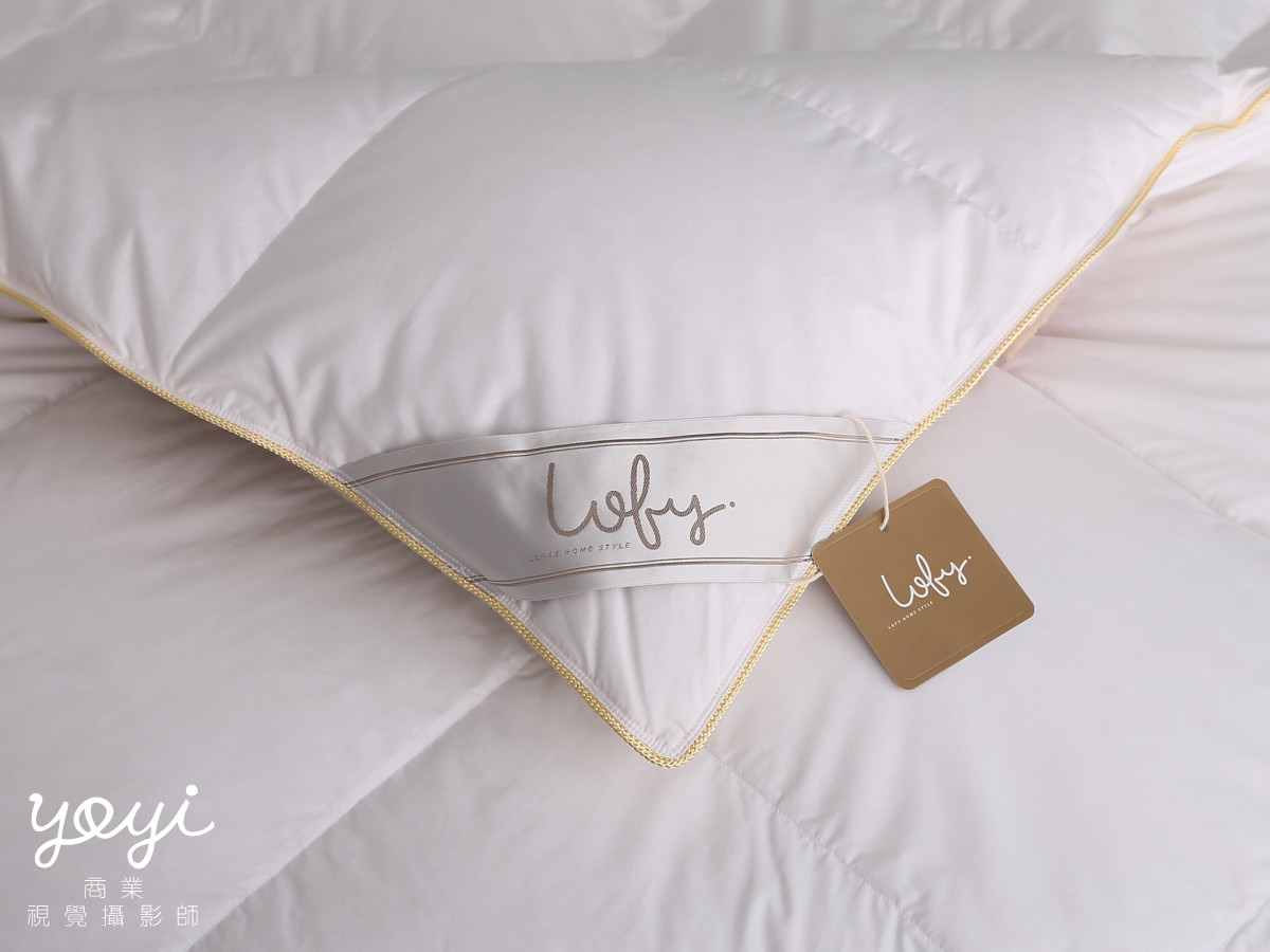 寢具商品攝影｜大洋羽毛純白羽絨被與柔軟舒適居家攝影 3