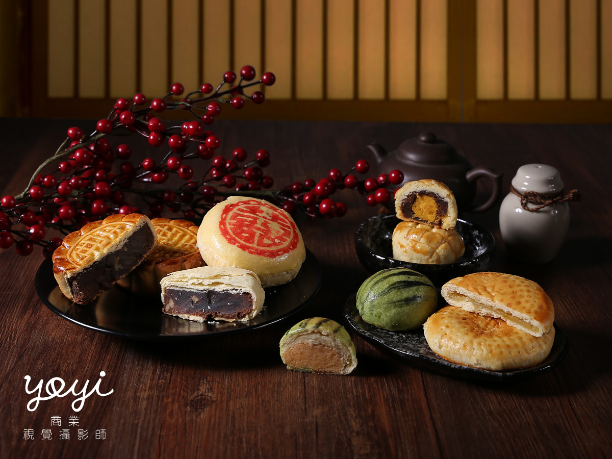 美食商品攝影｜美雅中秋月餅禮盒與精緻切面質感攝影 19
