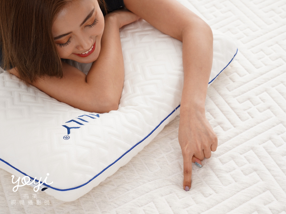 床墊商品攝影｜機能性支撐床墊與模特兒居家舒壓情境攝影 43