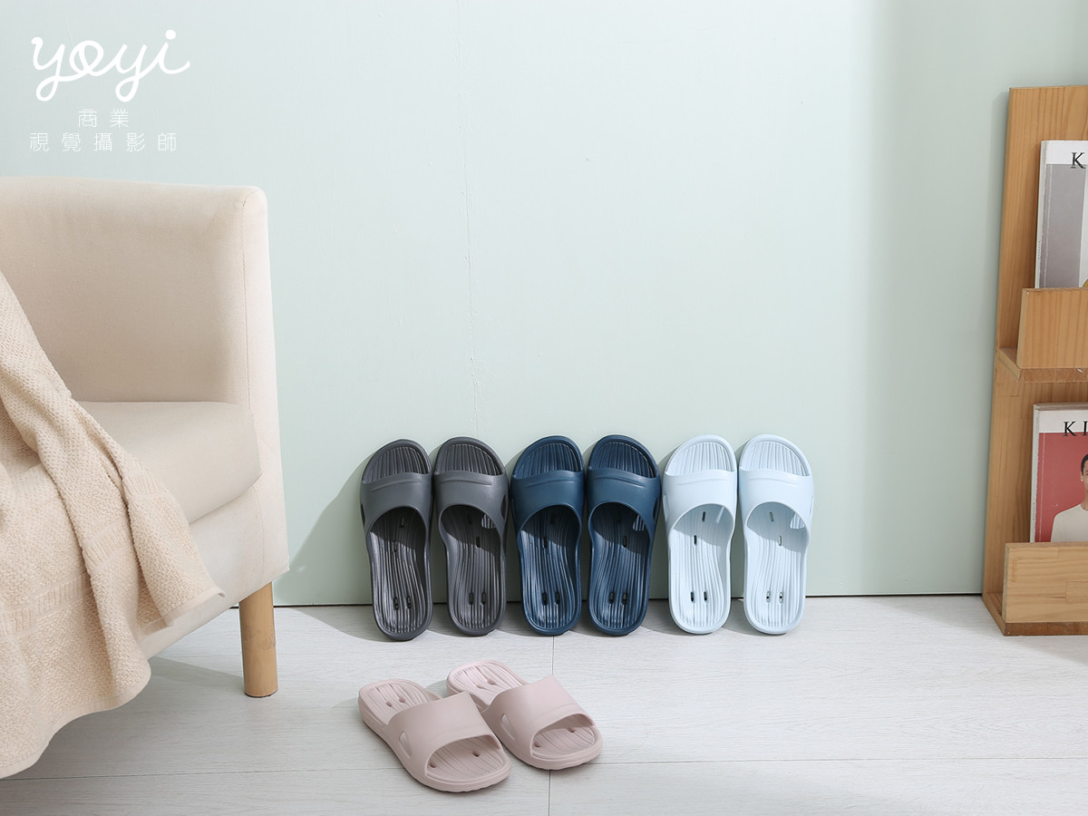 拖鞋商品攝影｜太松多款居家室內拖鞋與簡約空間陳列攝影 23