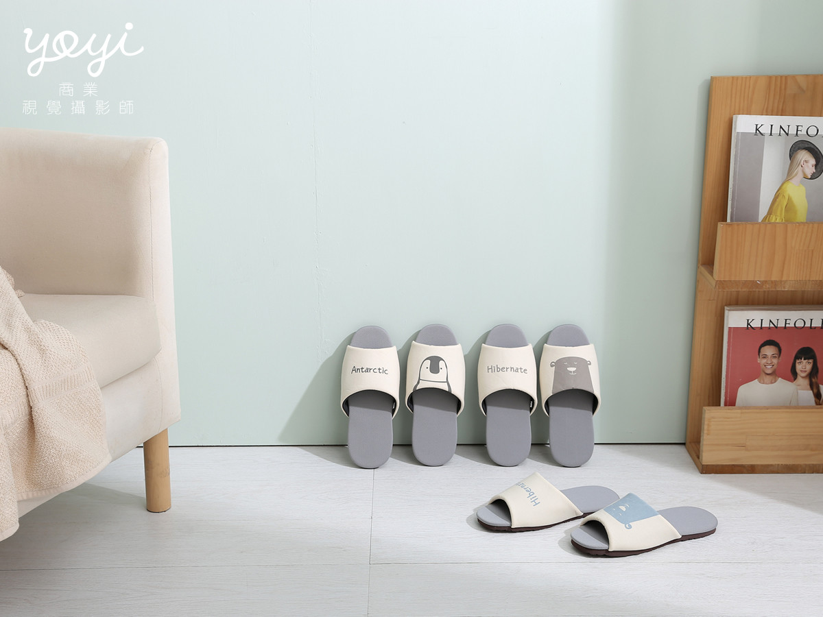 拖鞋商品攝影｜太松多款居家室內拖鞋與簡約空間陳列攝影 25