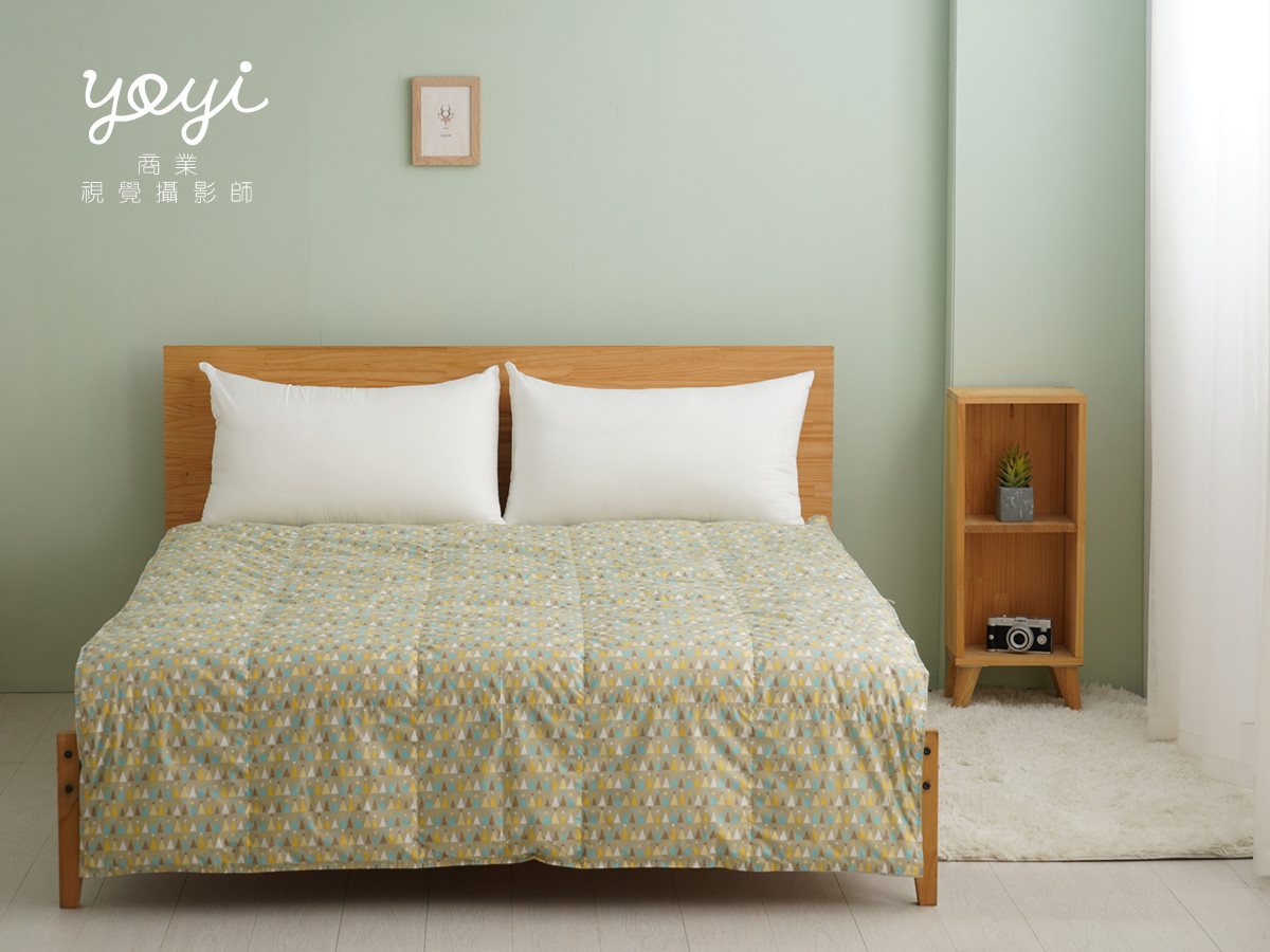 寢具商品攝影｜極簡純色床包組與布料材質細節特寫攝影｜羽藏 1