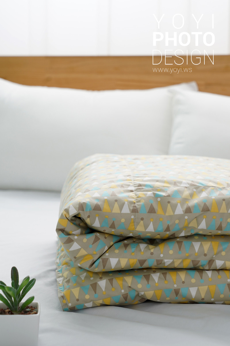 寢具商品攝影｜極簡純色床包組與布料材質細節特寫攝影｜羽藏 3