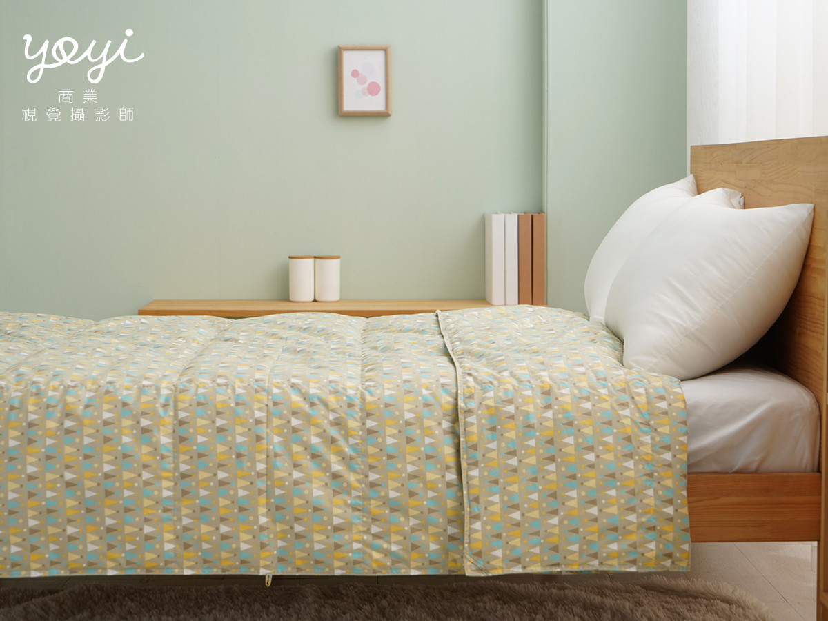 寢具商品攝影｜極簡純色床包組與布料材質細節特寫攝影｜羽藏 7