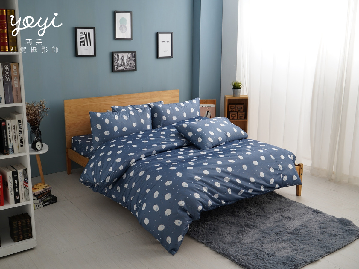 寢具商品攝影｜碎花圖騰床包組與明亮居家臥室情境攝影｜淳彌 7