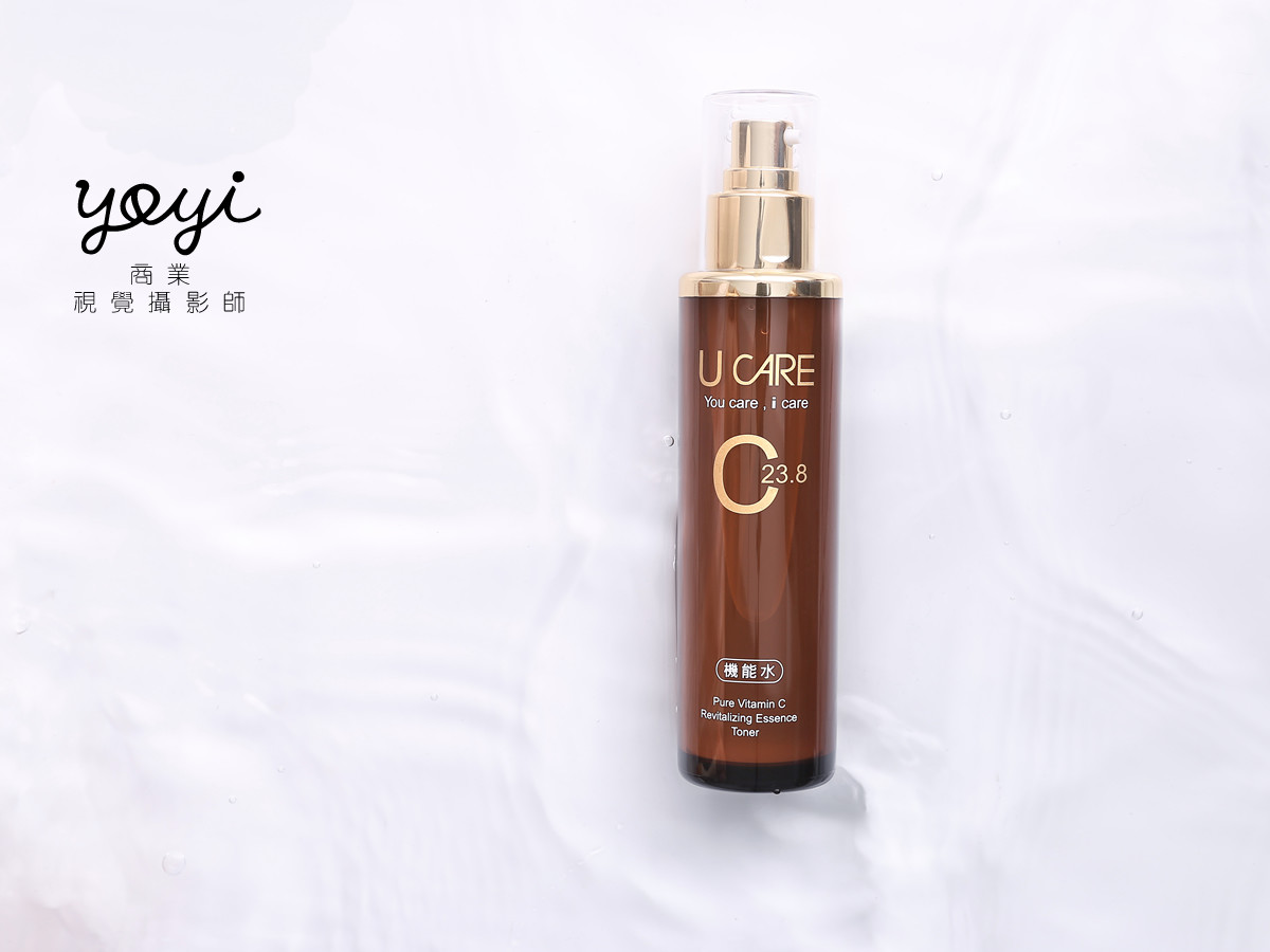 美妝保養品攝影｜質感棕色精華液瓶身與簡約美感特寫攝影 13