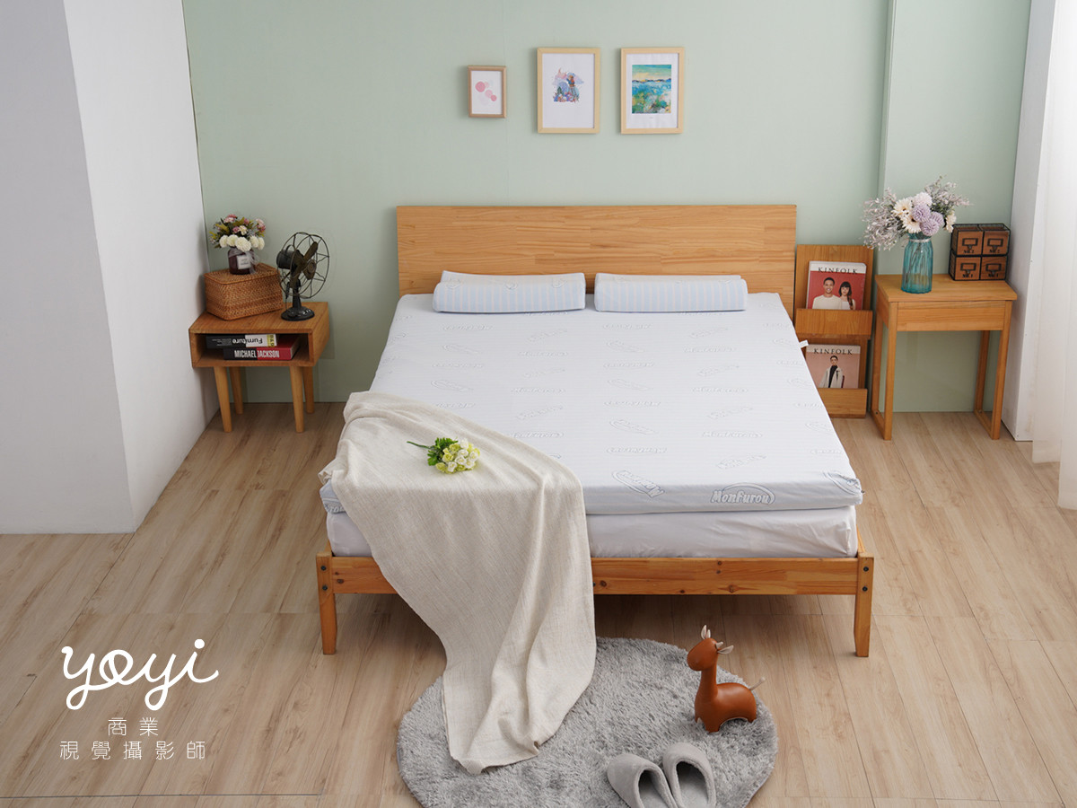 床墊商品攝影｜床墊現代風極簡臥室與機能結構特寫攝影｜則宏 39