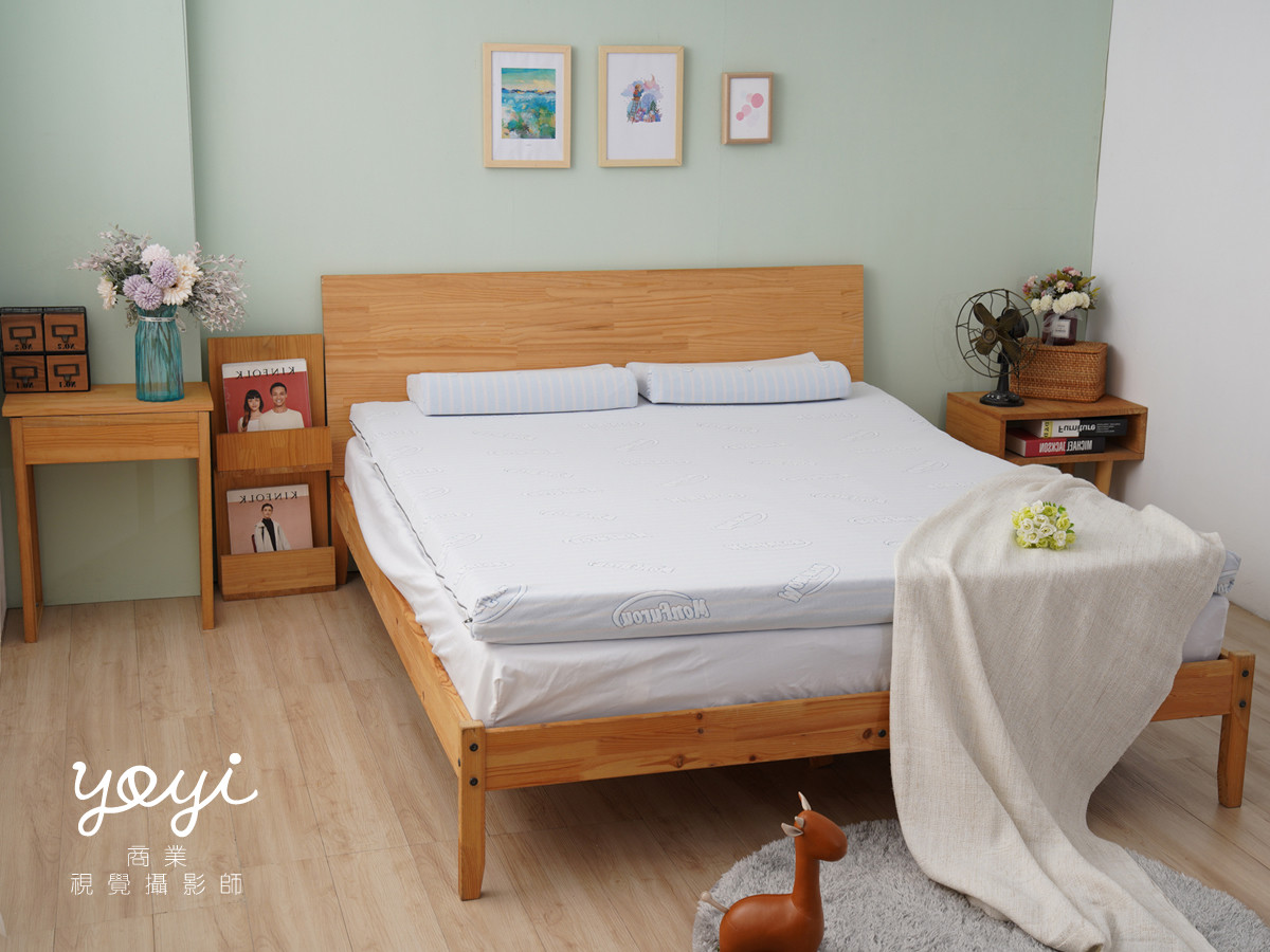 床墊商品攝影｜床墊現代風極簡臥室與機能結構特寫攝影｜則宏 41