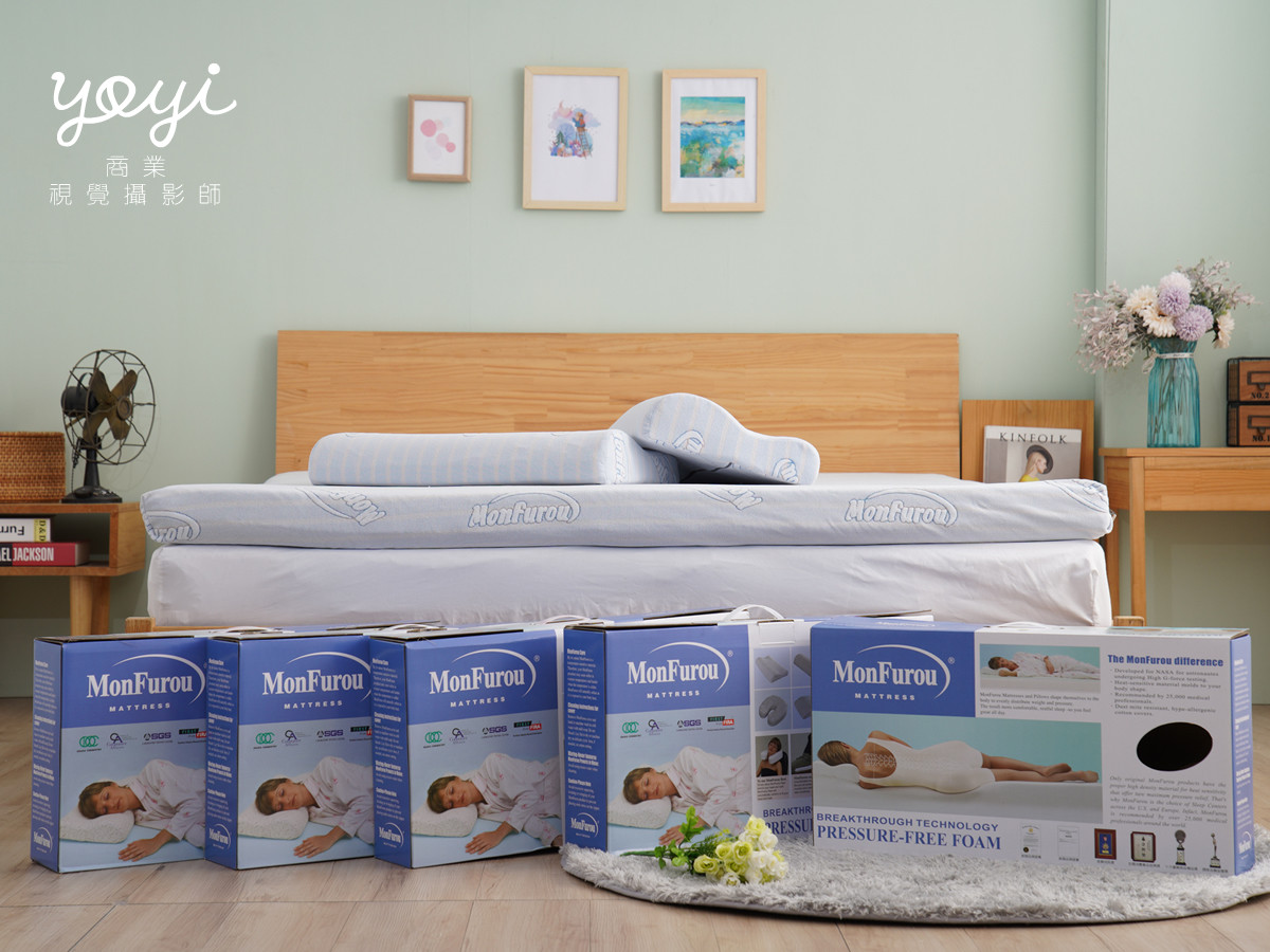 床墊商品攝影｜床墊現代風極簡臥室與機能結構特寫攝影｜則宏 57