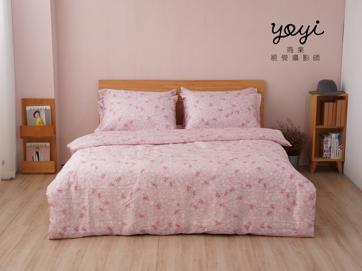 寢具商品攝影｜高級金色調緞面雙人床包組居家風格攝影 3