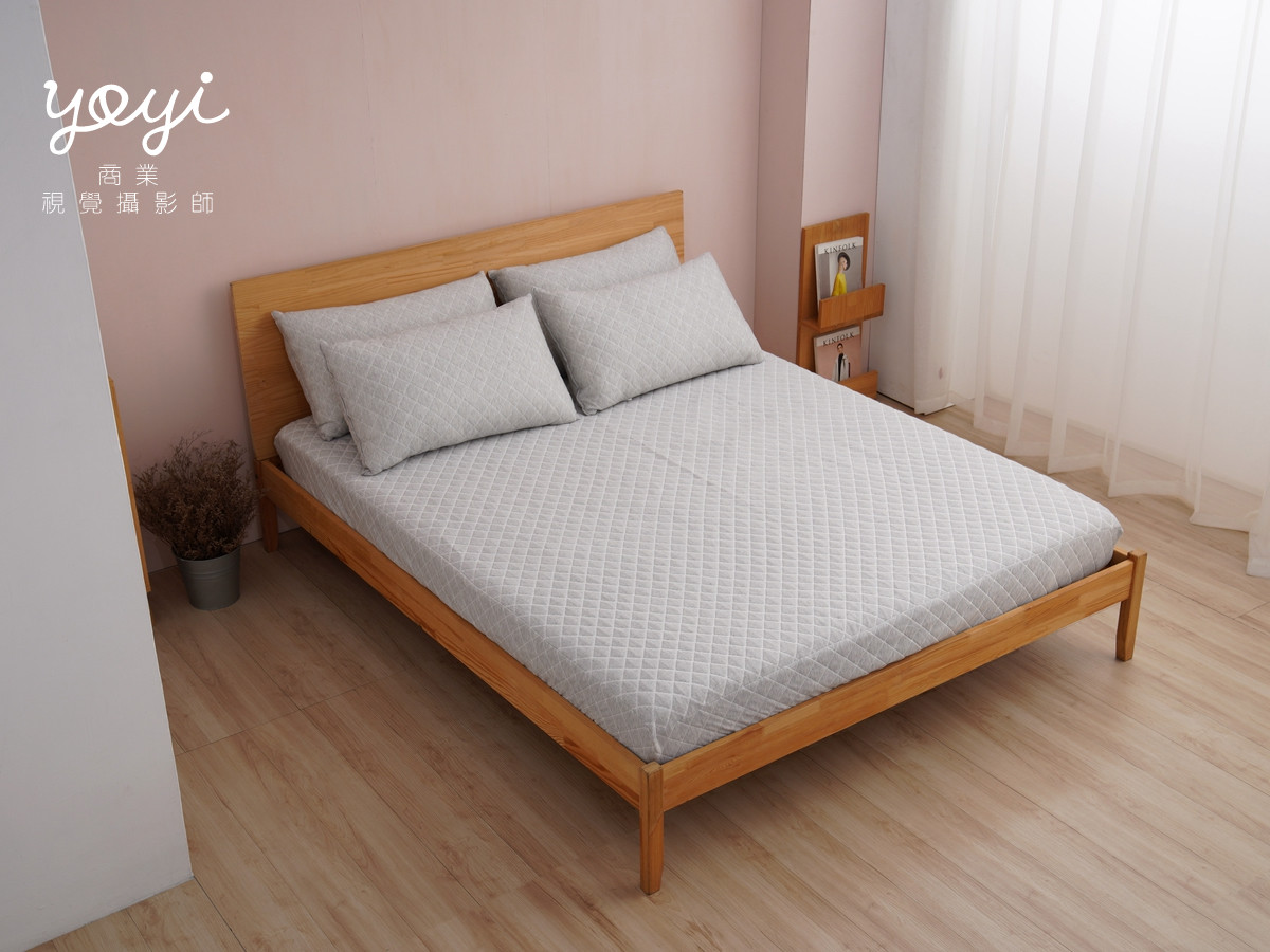 寢具商品攝影｜高級金色調緞面雙人床包組居家風格攝影 15