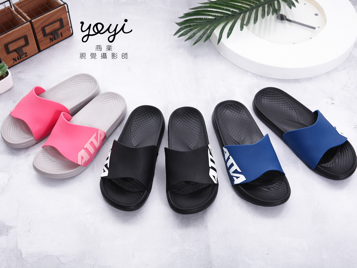 室內鞋履攝影｜灰系格子與格紋質感室內拖鞋攝影｜太松 3