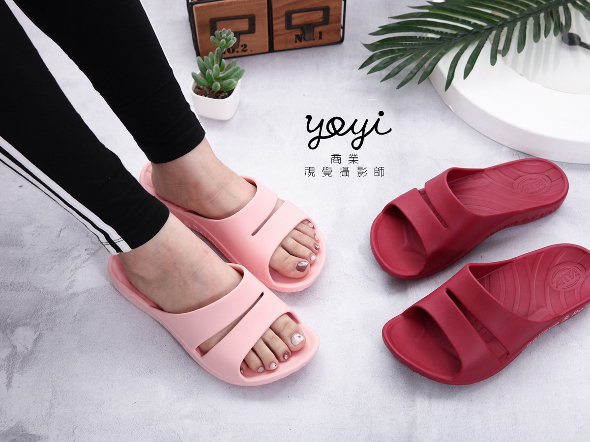 室內鞋履攝影｜灰系格子與格紋質感室內拖鞋攝影｜太松 5