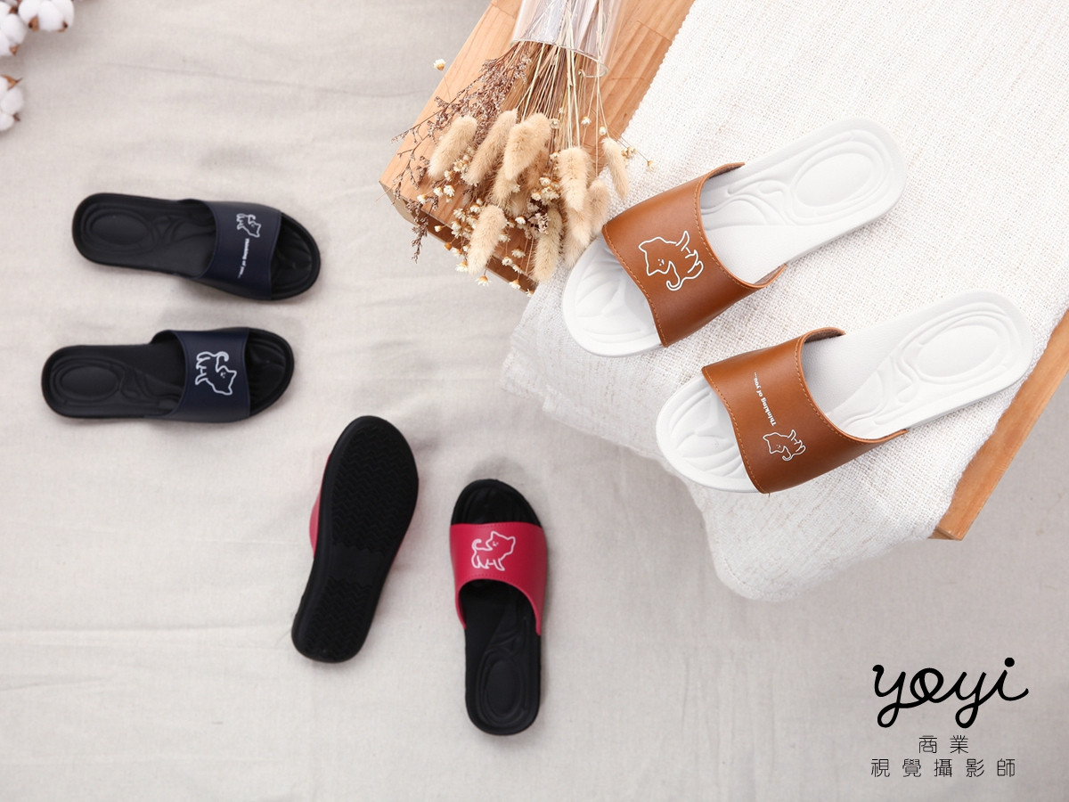 室內鞋履攝影｜灰系格子與格紋質感室內拖鞋攝影｜太松 51
