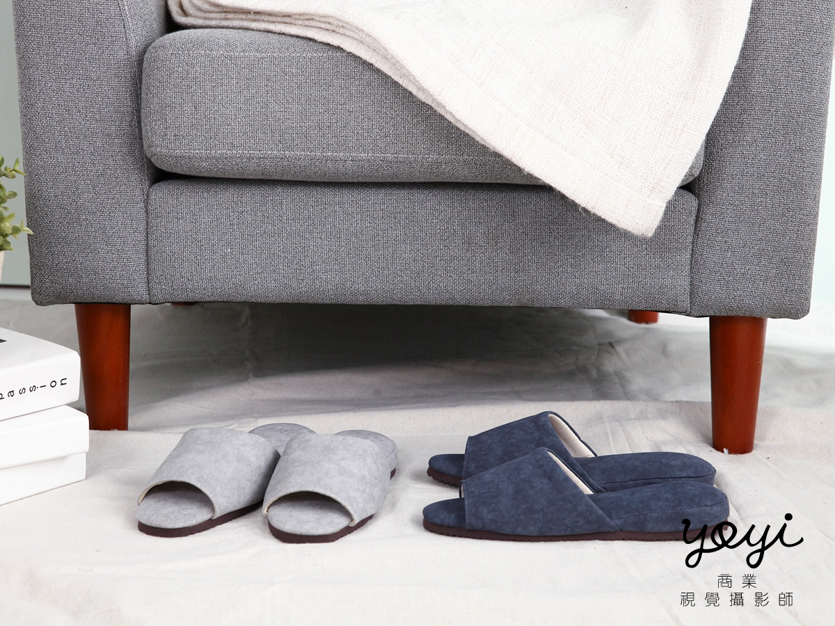 室內鞋履攝影｜灰系格子與格紋質感室內拖鞋攝影｜太松 67