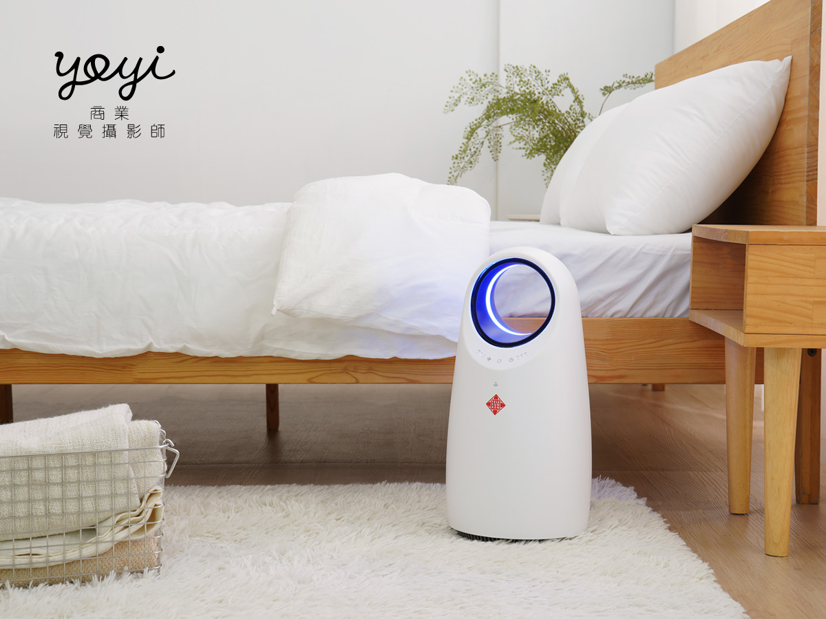 家居設備攝影｜智能空氣濾淨器睡房情境與靜音機能攝影 17