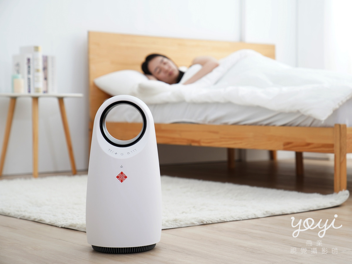 家居設備攝影｜智能空氣濾淨器睡房情境與靜音機能攝影 31