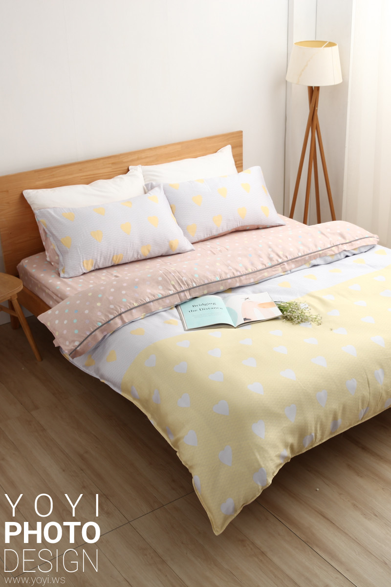 寢具商品攝影｜白藍配色簡約風格雙人床包組居家情境攝影 23