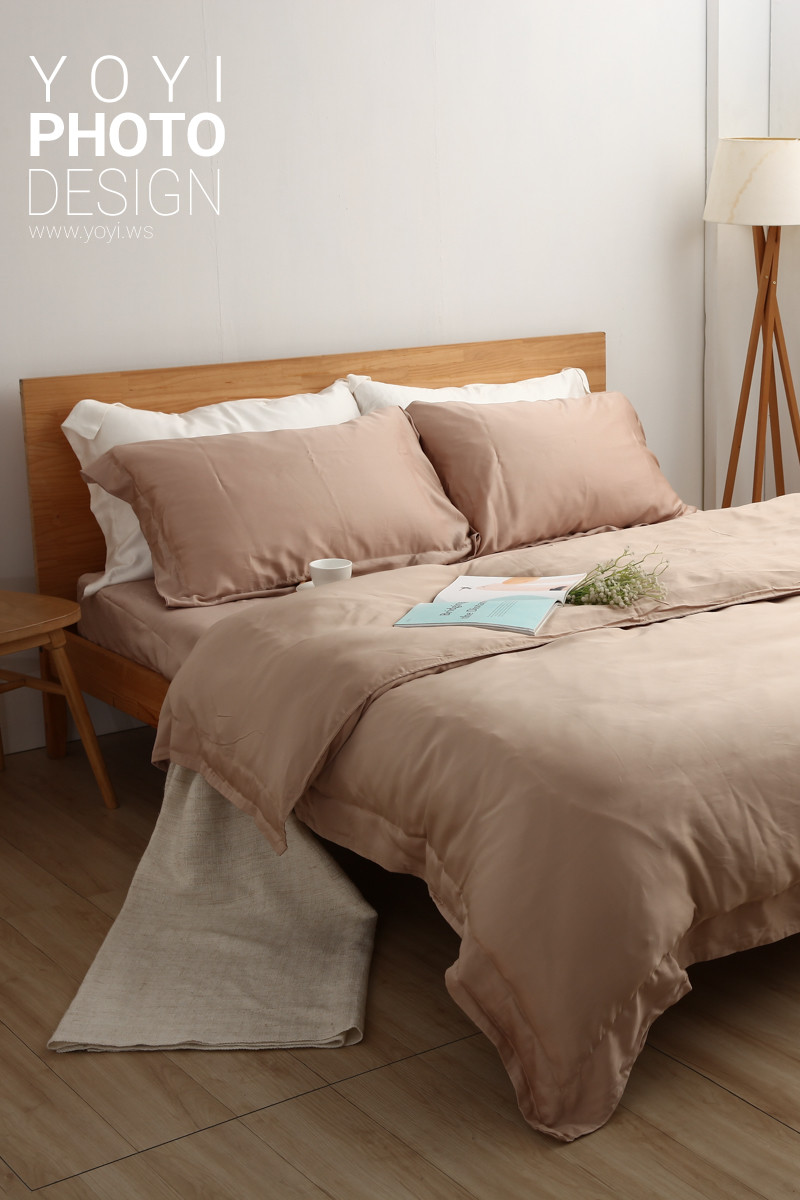 寢具商品攝影｜白藍配色簡約風格雙人床包組居家情境攝影 37
