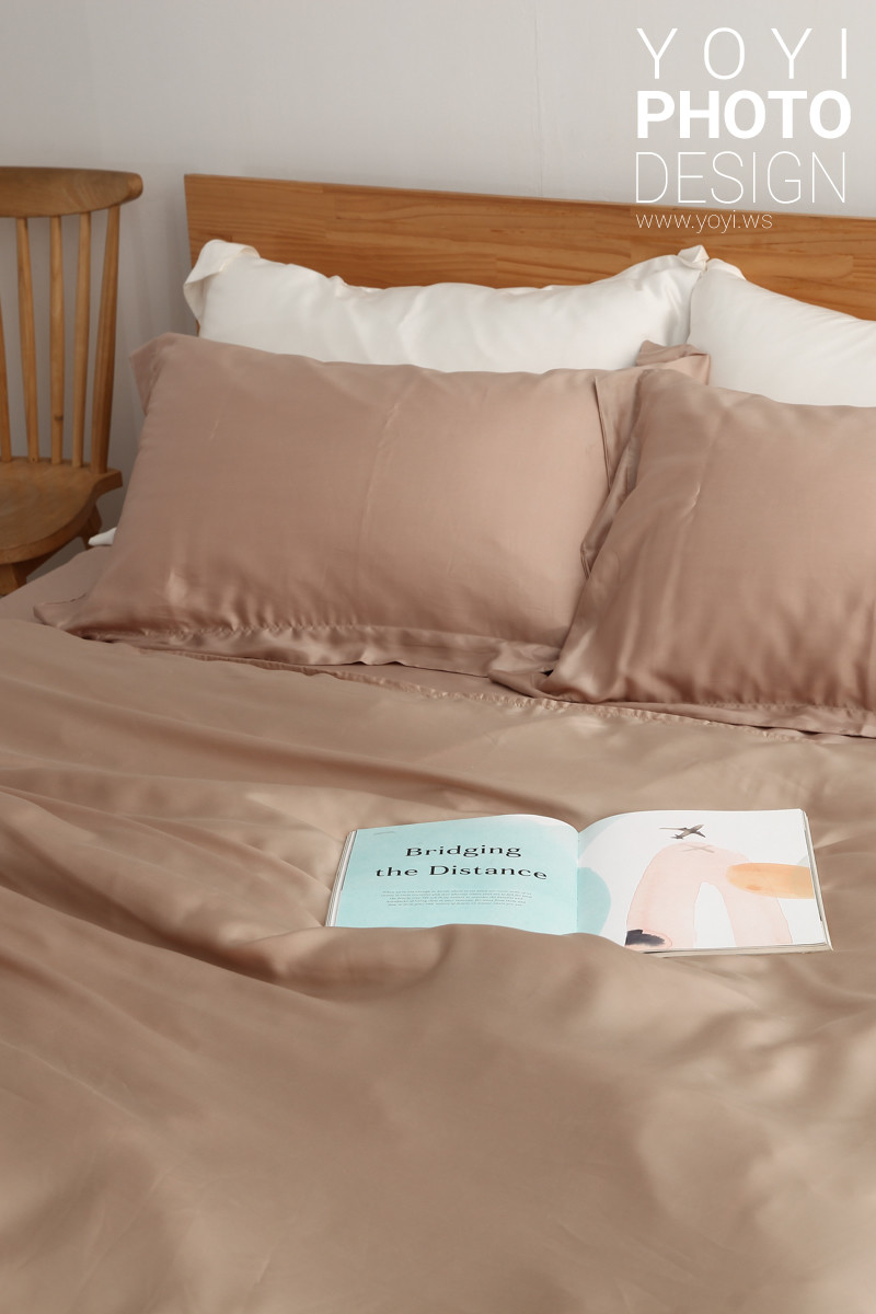 寢具商品攝影｜白藍配色簡約風格雙人床包組居家情境攝影 47