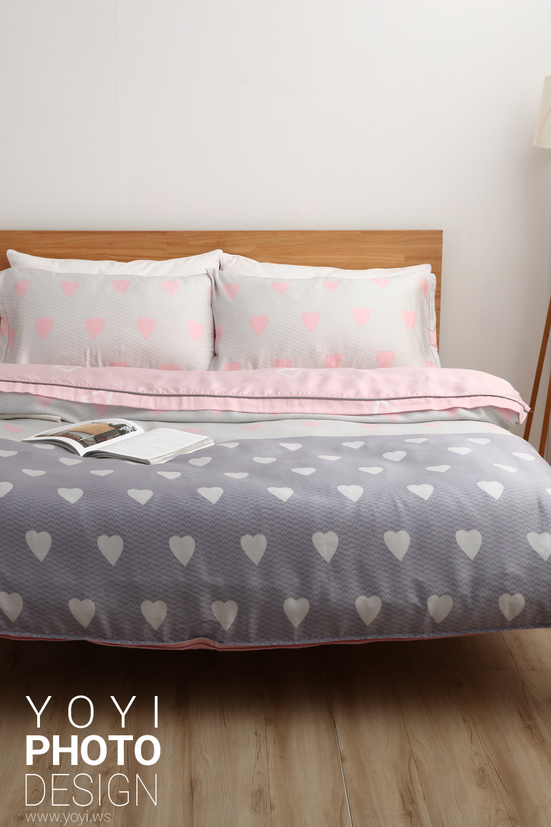 寢具商品攝影｜白藍配色簡約風格雙人床包組居家情境攝影 79