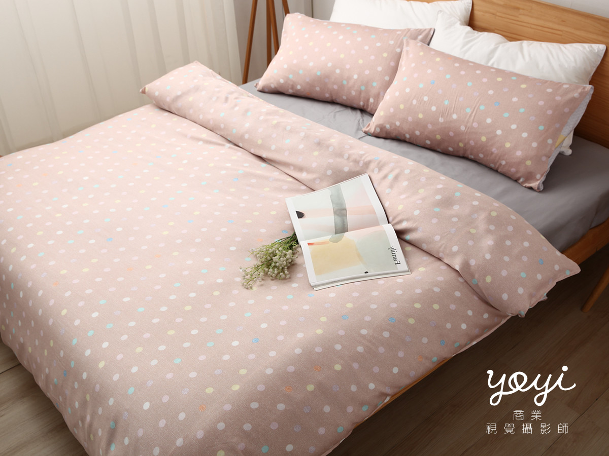 寢具商品攝影｜白藍配色簡約風格雙人床包組居家情境攝影 81