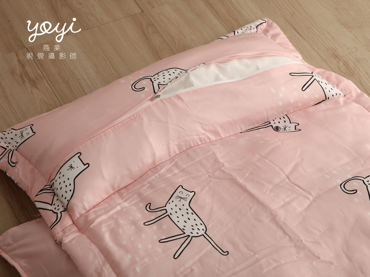 寢具商品攝影｜白藍配色簡約風格雙人床包組居家情境攝影 123