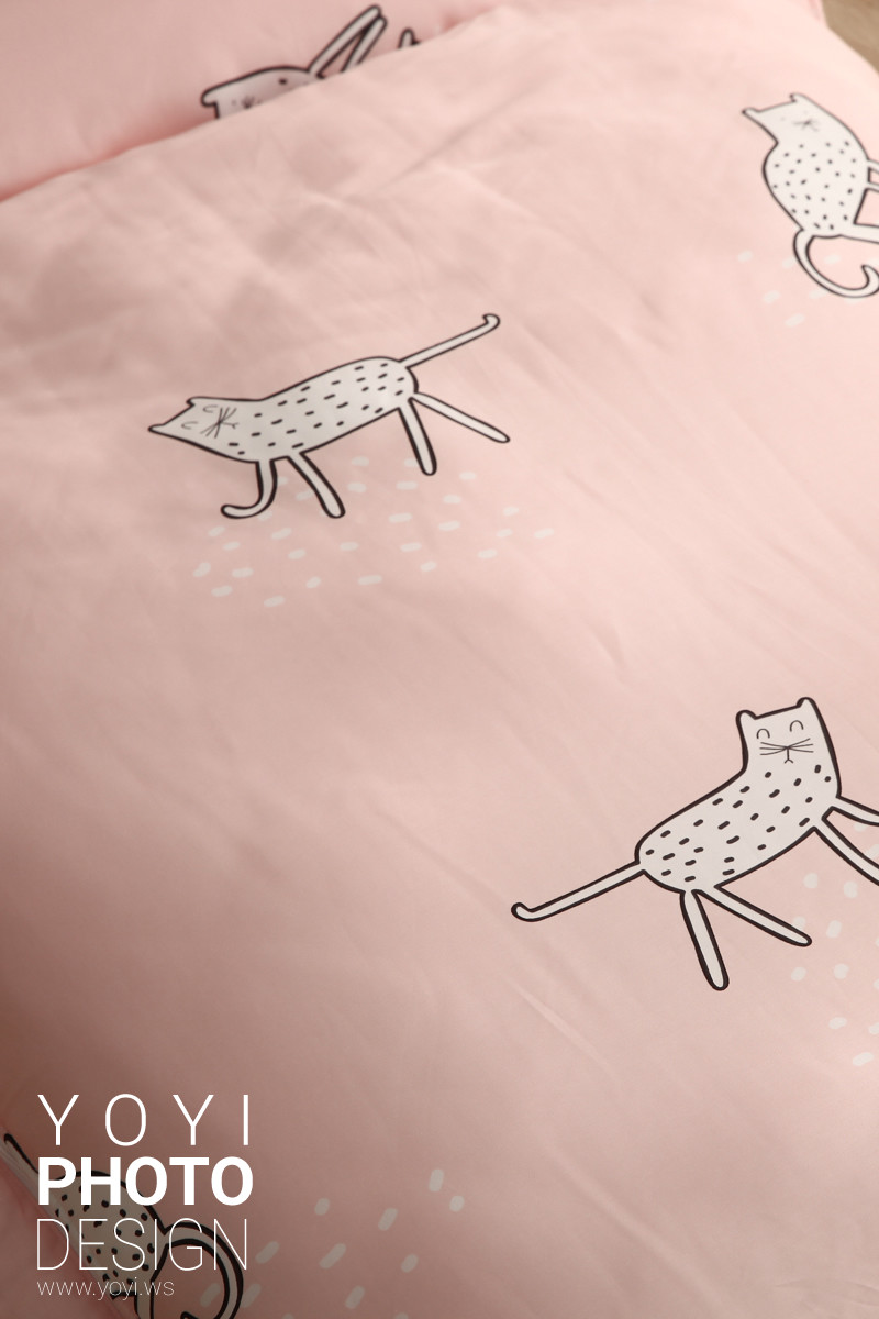 寢具商品攝影｜白藍配色簡約風格雙人床包組居家情境攝影 125