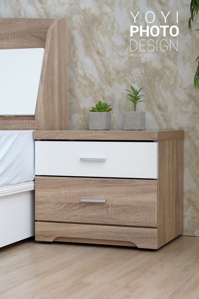 家具商品攝影｜質感白色雙人床架與臥室家具空間攝影｜金優德 9