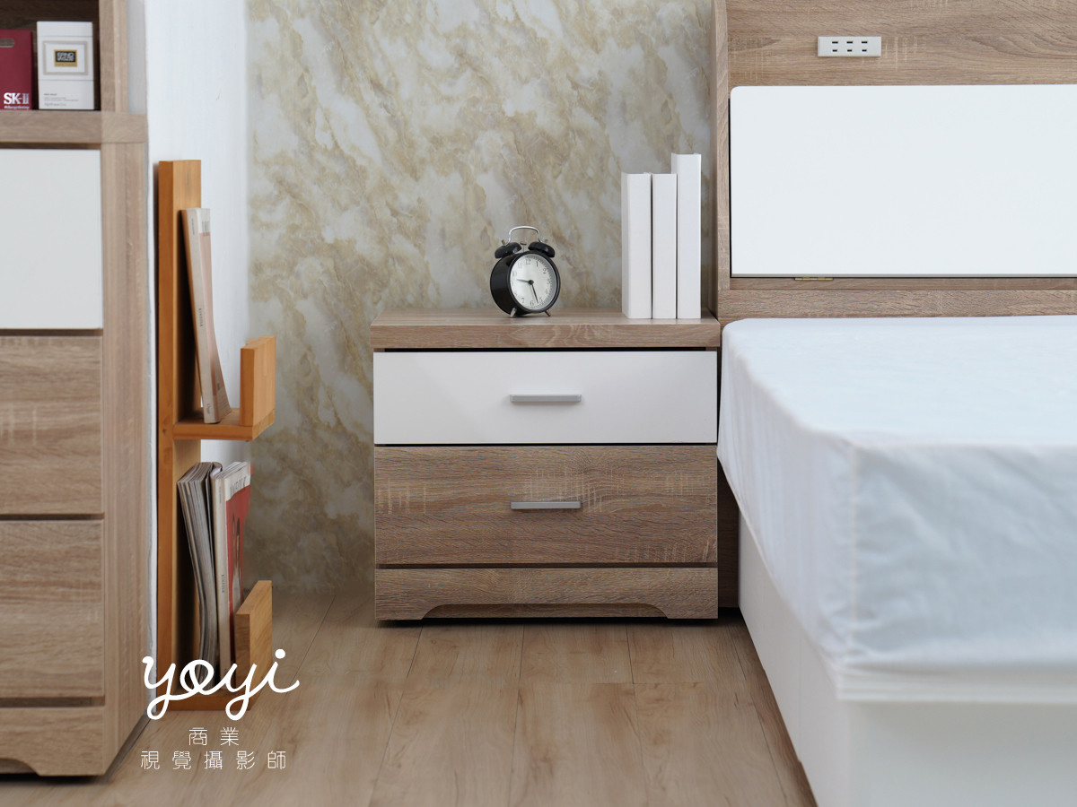 家具商品攝影｜質感白色雙人床架與臥室家具空間攝影｜金優德 11