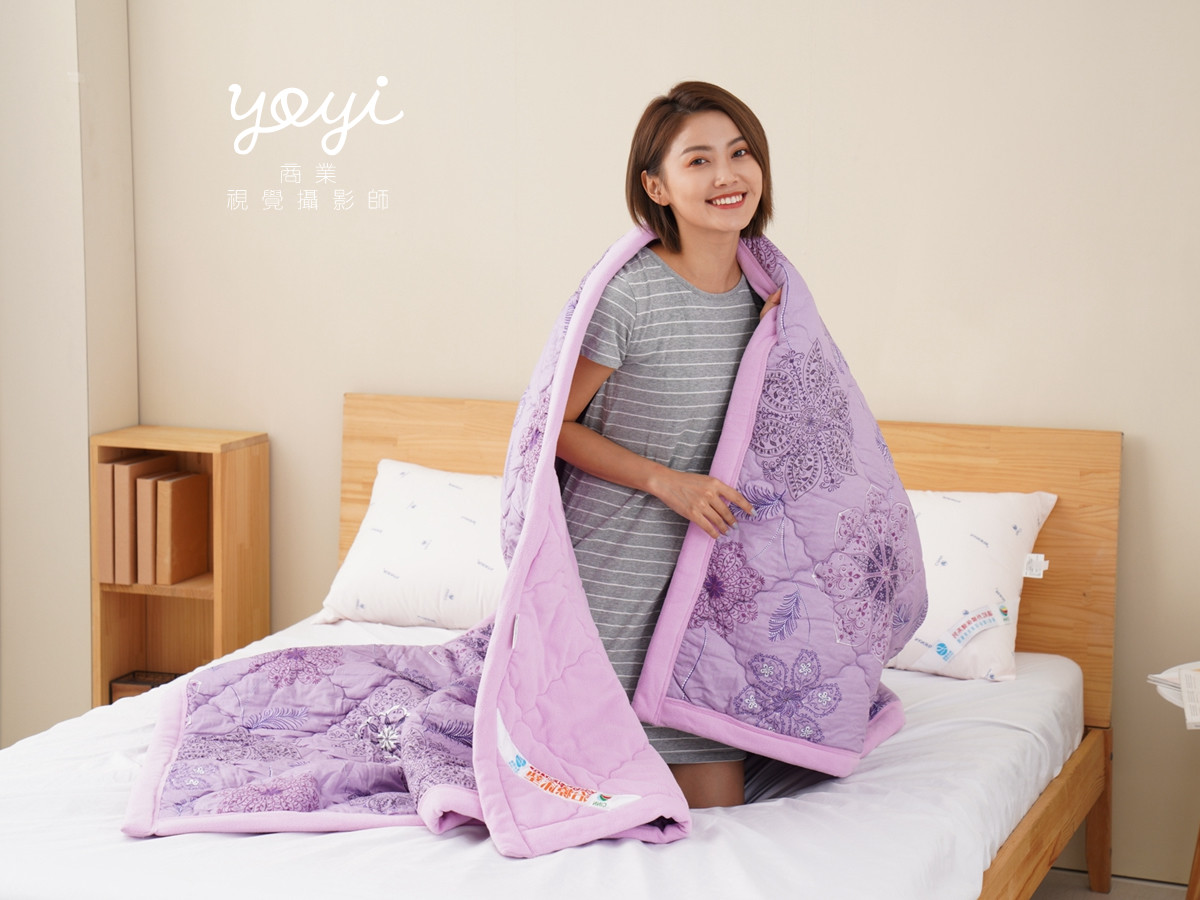 寢具商品攝影｜藍色花卉圖騰床包組居家風格攝影｜上宜卓螢 33