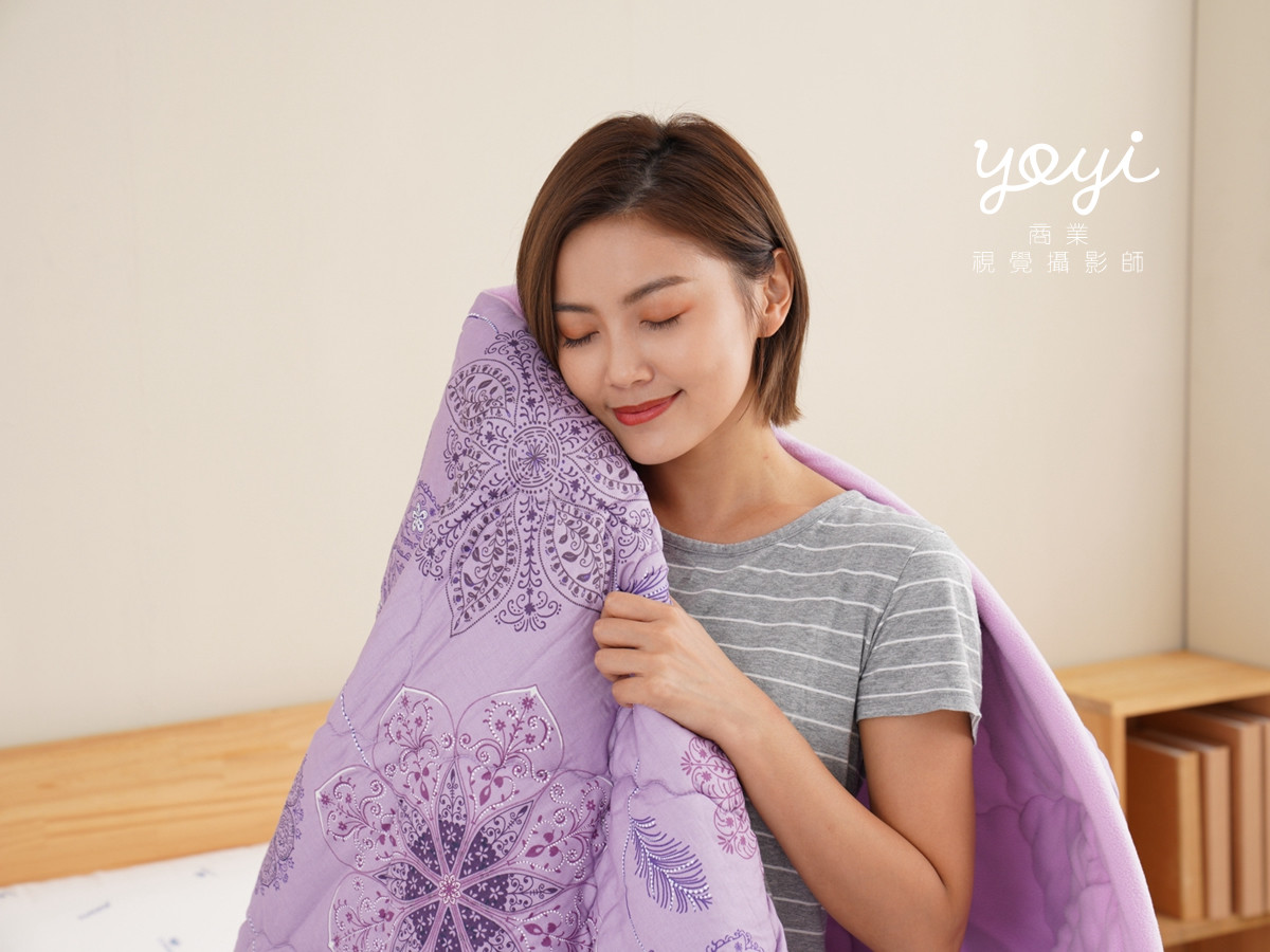 寢具商品攝影｜藍色花卉圖騰床包組居家風格攝影｜上宜卓螢 37