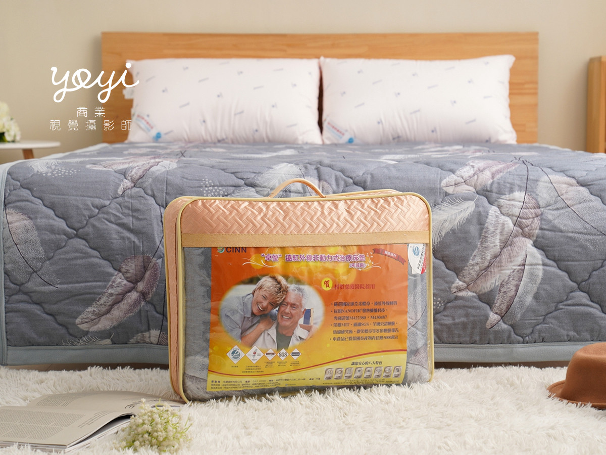 寢具商品攝影｜藍色花卉圖騰床包組居家風格攝影｜上宜卓螢 41