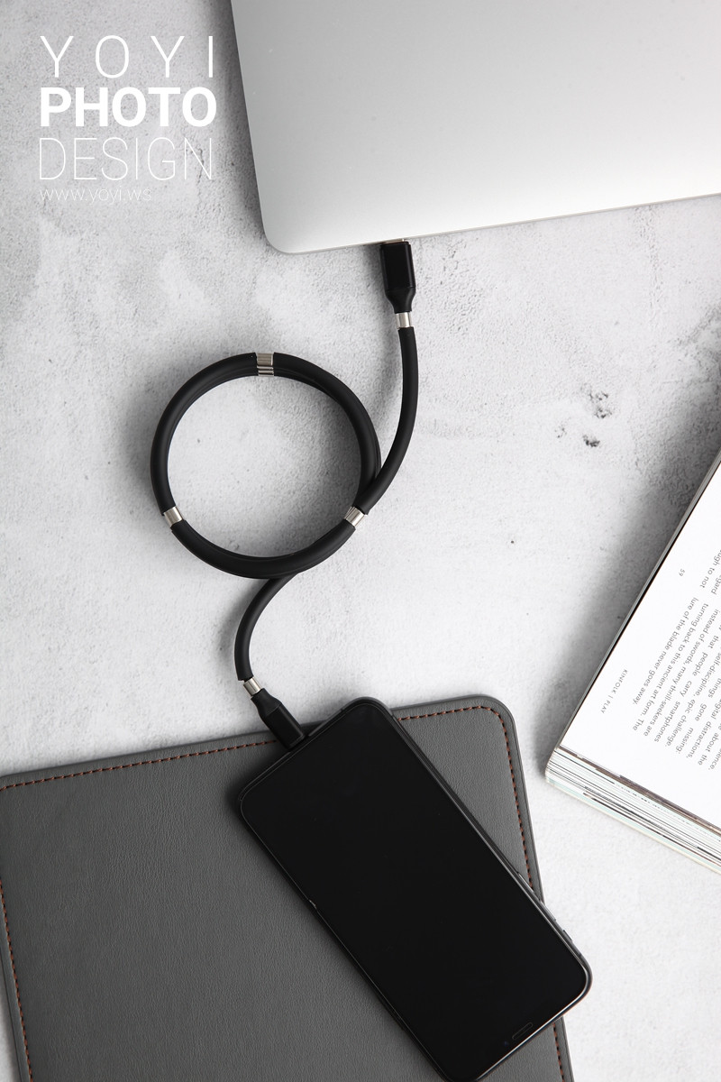 3C配件商品攝影｜USB充電線與電子連接線機能質感攝影 5