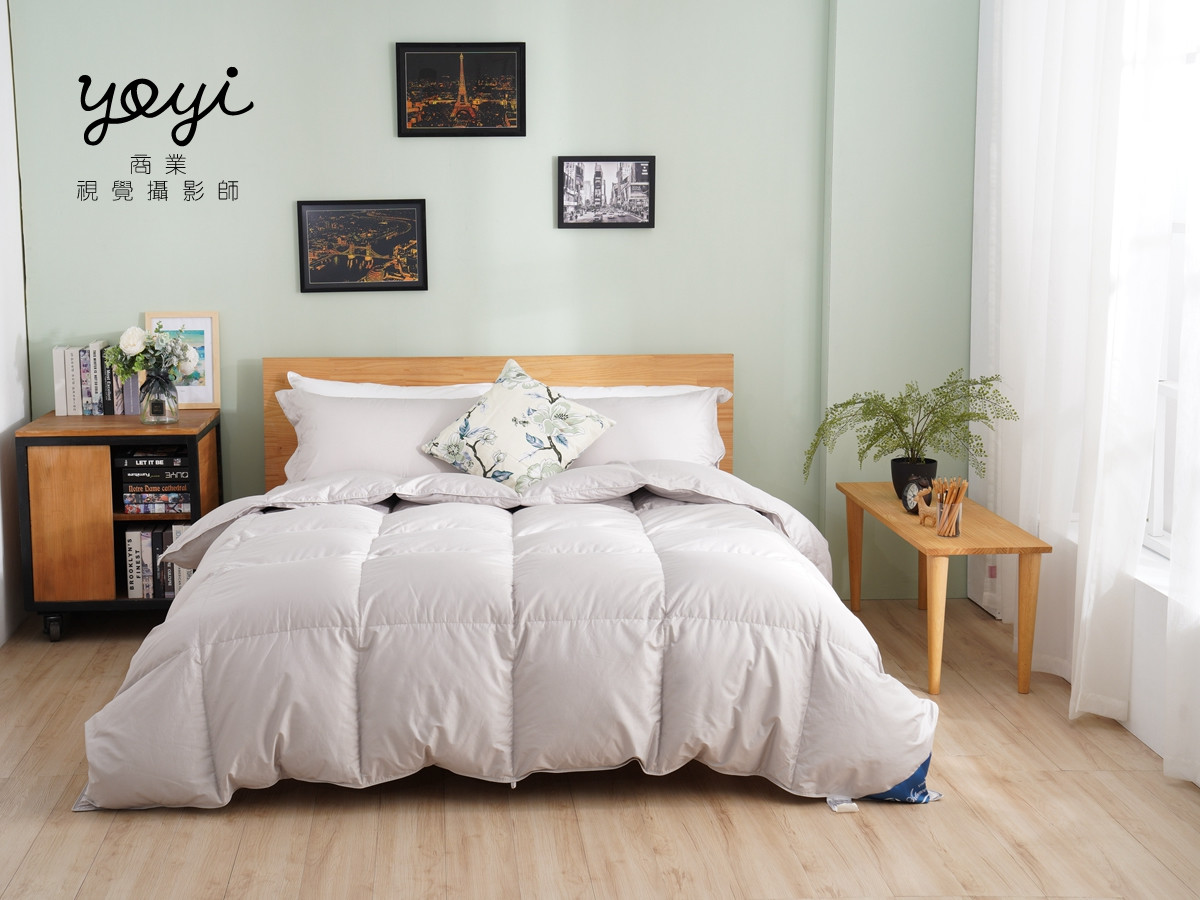 寢具商品攝影｜純白極簡風雙人床包組與明亮臥室情境攝影 23
