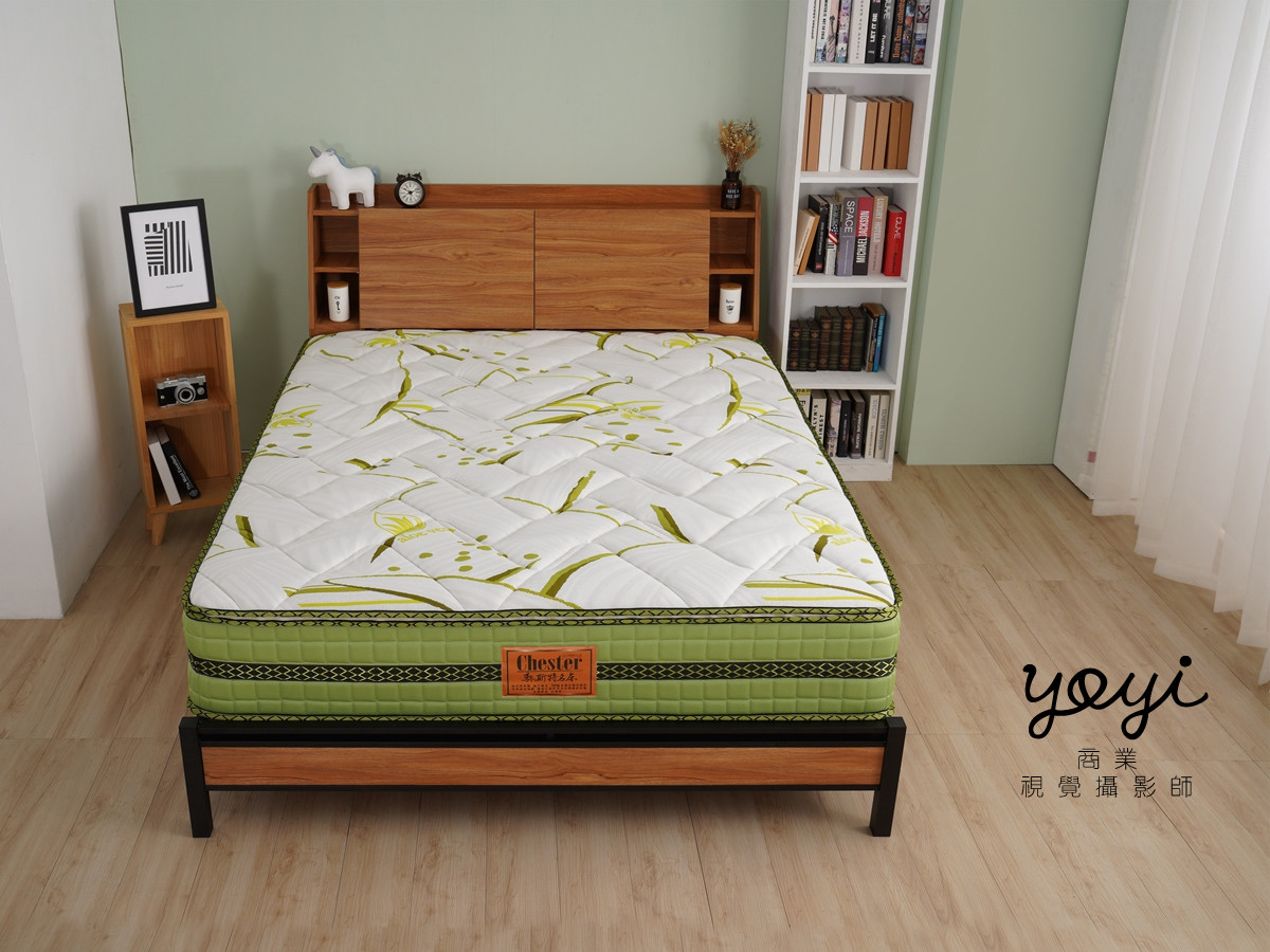 床墊商品攝影｜機能性支撐床墊與綠意居家健康風格攝影 5