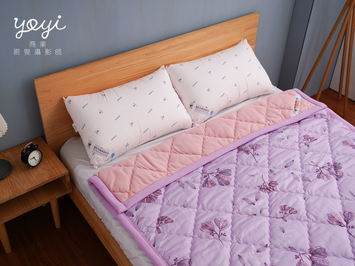 寢具商品攝影｜紫色調質感涼被與舒適居家臥室情境攝影 33