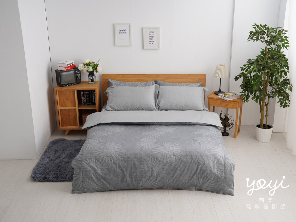 寢具商品攝影｜藍色調居家涼被床包組模特兒放鬆情境攝影 101