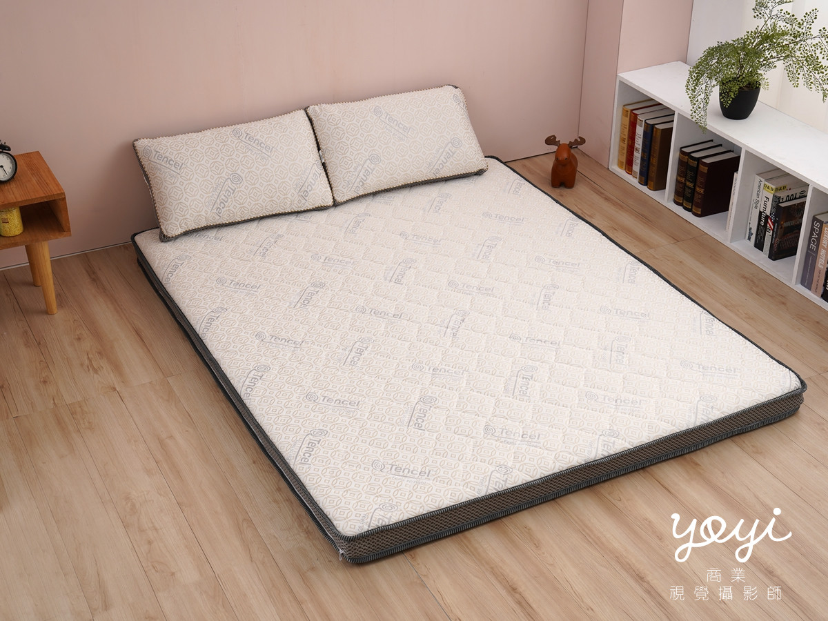 床墊商品攝影｜機能性支撐床墊與居家生活感明亮情境攝影 13
